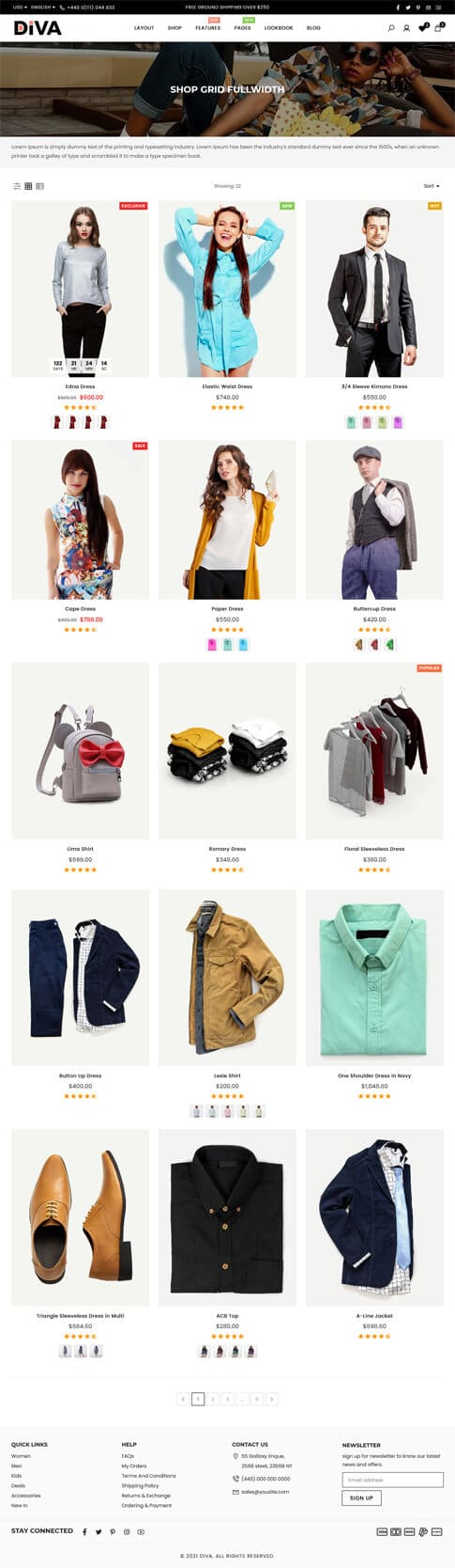 Shop Fullwidth